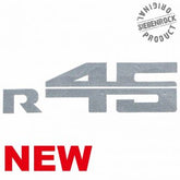 Siebenrock Sticker ''R 45'' For Battery Cover, Silver. | 5114026
