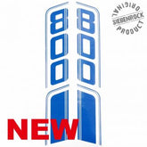 Siebenrock Sticker ''800'' Blue Set For Fuel Tank R80 Gs | 5114033