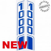 Siebenrock Sticker ''1000'' Blue Set For Fuel Tank R100 Gs | 5114035