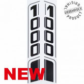Siebenrock Sticker ''1000'' Black/Silver Set For Fuel Tank R100 Gs | 5114214