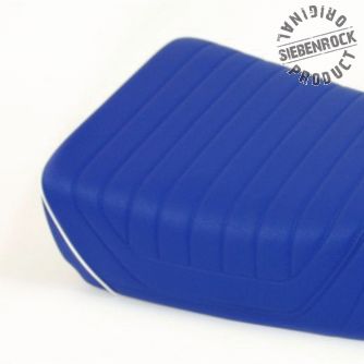 Siebenrock Cover Single Seat G/S Pd Blue, White Seams | 5255194