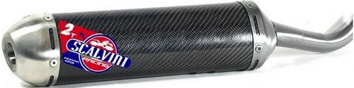Scalvini Silencer for two stroke engine with carbon body and Inox end cap. | 002.014213
