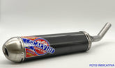 Carbon silencer with stainless steel end cap