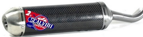 Scalvini Silencer for two stroke engine with carbon body and Inox end cap. | 002.026133