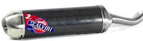 Scalvini Silencer for two stroke engine with carbon body and Inox end cap. | 002.156233