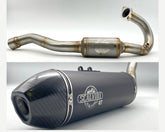 Complete Alu/Carbon Exhaust