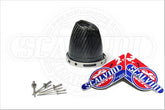 Scalvini Carbon Fiber End cap + St.Steel Band + Rivets. (65/85cc) | 006.003