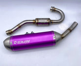 Complete Exhaust Alu purple/Inox