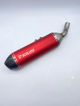 Complete Exhaust Alu Red/Inox