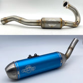 Complete Exhaust Alu Blu/Inox