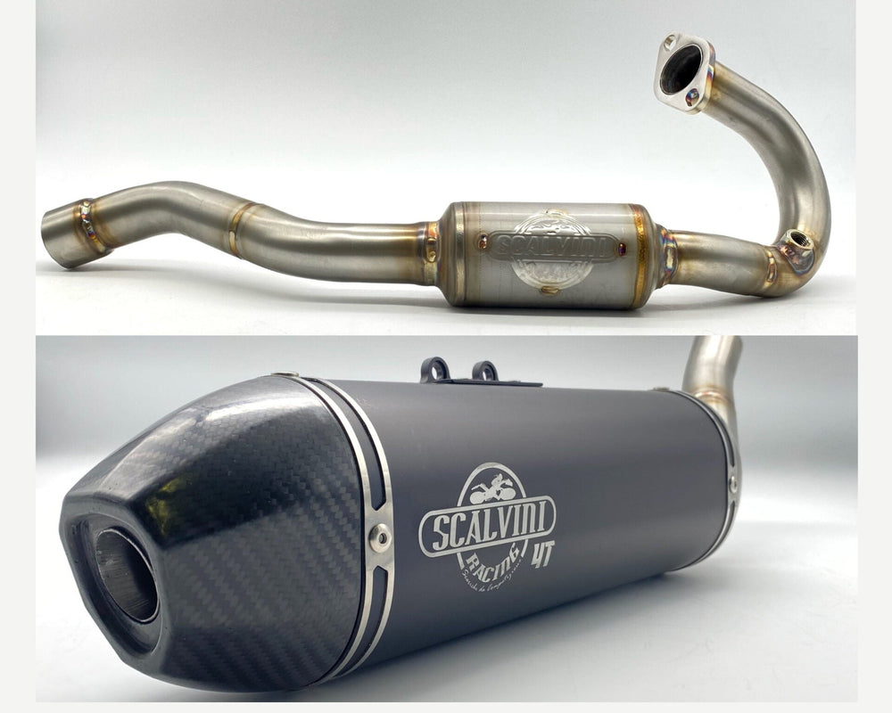 Complete Alu/Carbon Exhaust
