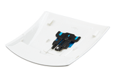 Schuberth Ventilation Scoop Glossy White/Slider Cyan | 4990003422