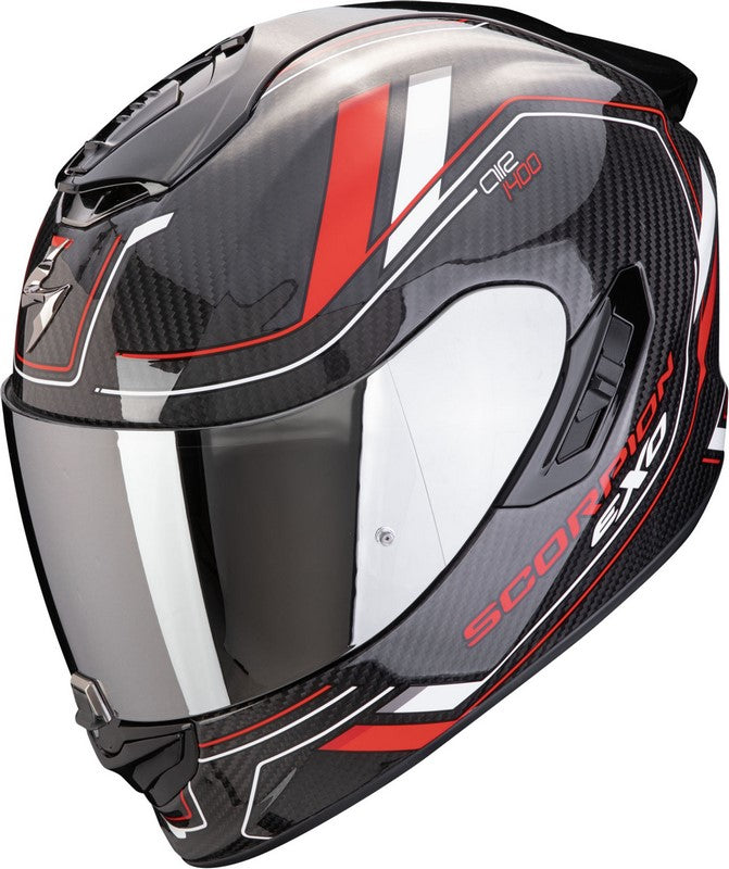 Scorpion Full Face Helmet Exo 1400 Evo 2 Carbon Air Mirage Black-Red-White | 140-440-101