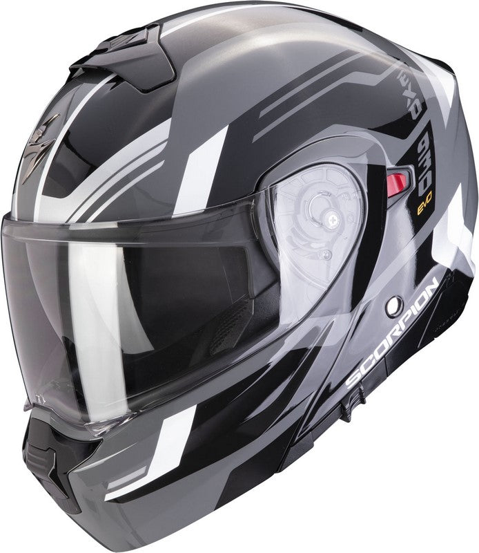 Scorpion Modular Helmet Exo 930 Evo Sikon Gray-Black-White | 194-428-176