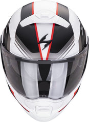 Scorpion Modular Helmet Exo 930 Evo Sikon Mattwhite-Black-Red | 194-428-292