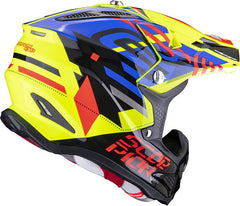 Scorpion Exo Offroad Helmet Vx-22 Air Neox Yellow Blue Red | 32-378-298