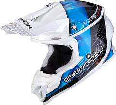 Scorpion Exo Offroad Helmet Vx-16 Air Gem White Blue | 46-201-74
