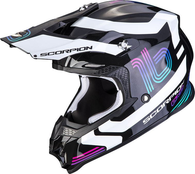 Scorpion Exo Offroad Helmet Vx-16 Air Tub Black White | 46-377-55