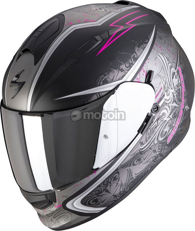 Scorpion Exo Full Face Helmet 491 Run Black Matt Pink | 48-101-179