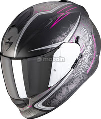 Scorpion Exo Full Face Helmet 491 Run Black Matt Pink | 48-101-179