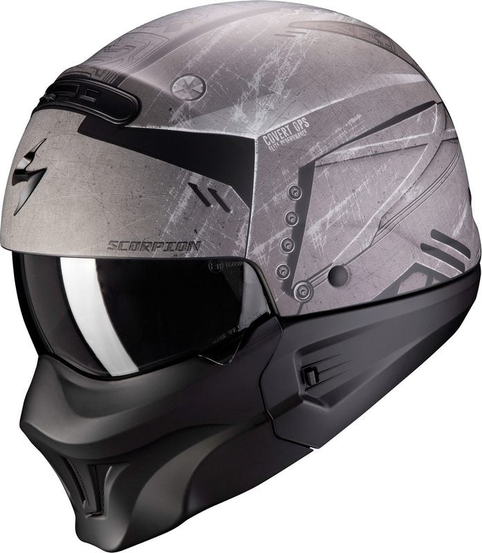 Scorpion EXO-COMBAT EVO, Matt Silver-Black | 85-300-232