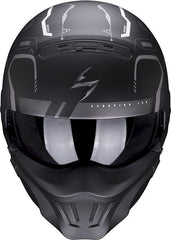 Scorpion Exo Modular Helmet Combat Evo Ram Black Silver | 85-337-159