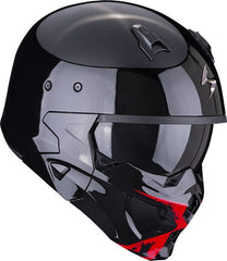 Scorpion Exo Modular Helmet Covert X Tanker Black Red | 86-371-24