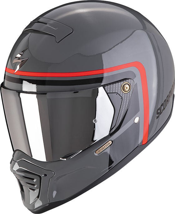 Scorpion Exo Full Face Helmet Hx1 Nostalgia Grey Black Red | 87-375-297