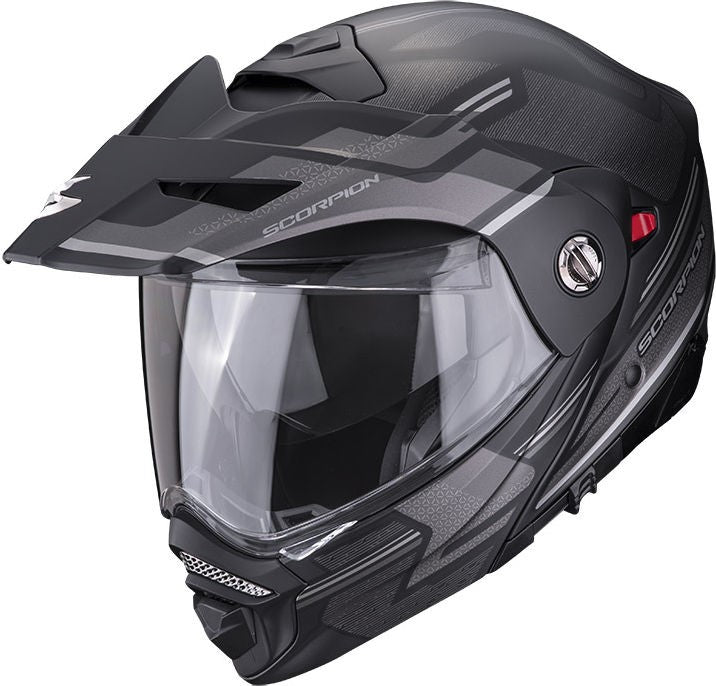 Scorpion Exo Modular Helmet Adx-2 Carrera Black Silver | 89-398-159
