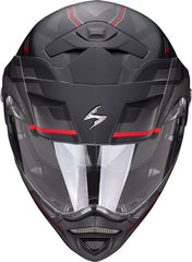 Scorpion Exo Modular Helmet Adx-2 Carrera Black Red | 89-398-24
