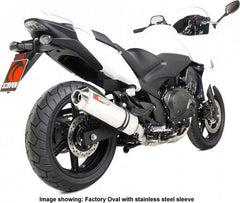 Scorpion Mufflers Factory Oval Slip-on Carbon Fibre Sleeve | EHA106CEO