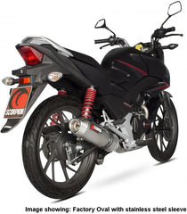 Scorpion Mufflers Factory Oval Full System Carbon Fibre Sleeve | EHA171CEO
