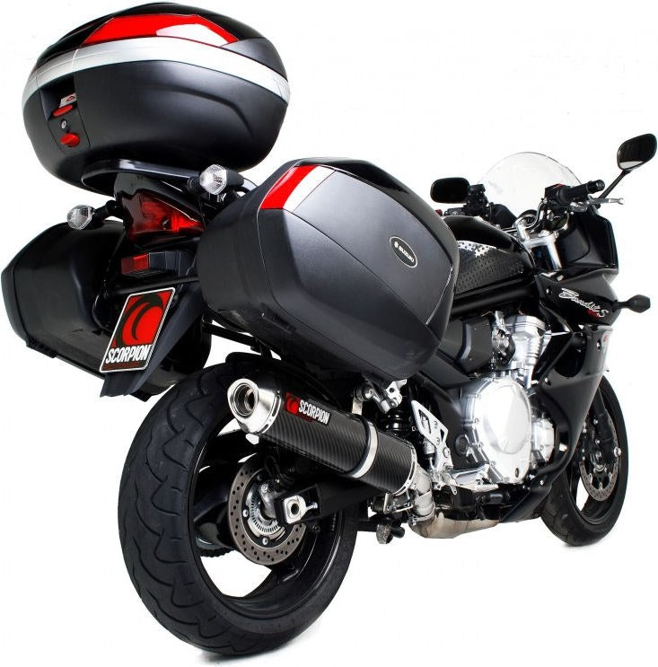 SCORPION MUFFLERS Factory Oval Slip-on, Carbon Fibre Sleeve EC Approved | ESI108CEO
