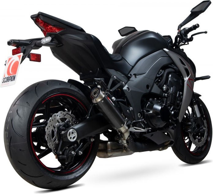 Scorpion Mufflers RP1-GP Slip-on (Pair) Carbon Fibre Sleeve (NON EU HOMOLOGATED) | KA1018CEM