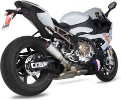 Scorpion Mufflers Red Power Slip-on, Brushed Stainless Steel Sleeve (NON EU HOMOLOGATED) | PBM80SEO