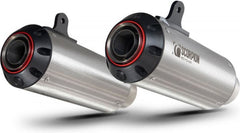 Scorpion Mufflers Red Power Slip-on (Pair) Brushed Stainless Steel Sleeve (NON EU HOMOLOGATED) | PKA131SEO
