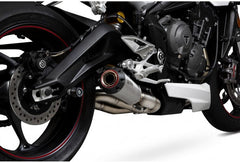 Scorpion Mufflers Red Power Slip-on Brushed Stainless Steel Sleeve | PTR87SEO