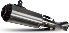 Scorpion Mufflers Red Power Slip-on Brushed Stainless Steel Sleeve | PTR88SESEO