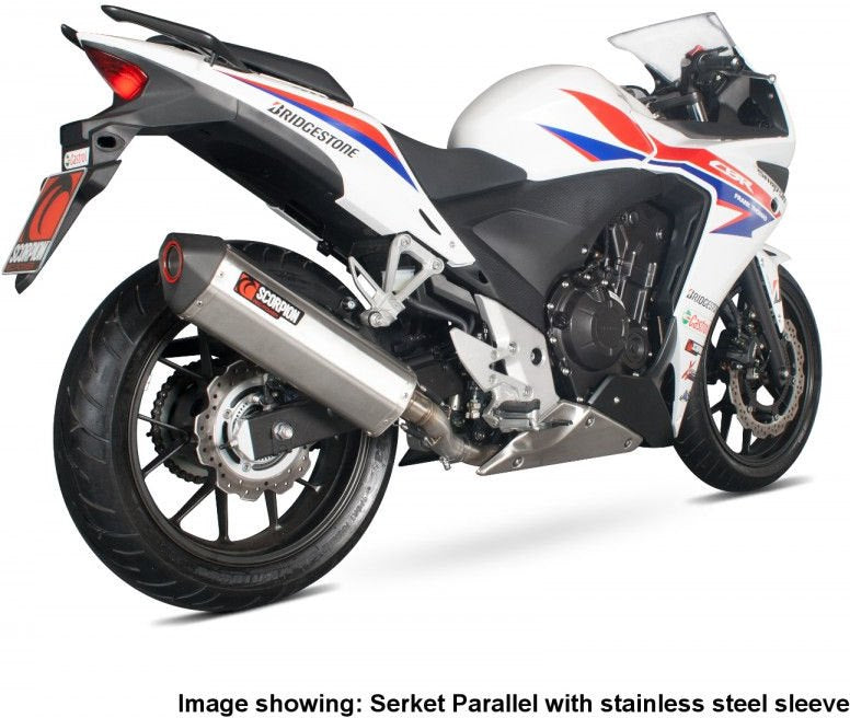 Scorpion Mufflers Serket Parallel Slip-on Titanium Sleeve | RHA157TEO