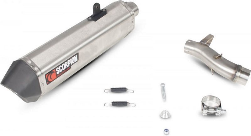 Scorpion Mufflers Serket Parallel Slip-on Brushed Stainless Steel Sleeve | RHA160SEO