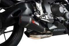 Scorpion Mufflers Serket Taper Slip-on Carbon Fibre Sleeve. Does not fit US or Japanese models. | RHA162CEO