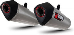 Scorpion Mufflers Serket Taper Slip-on (Pair) Brushed Stainless Steel Sleeve (NON EU HOMOLOGATED) | RKA131SEO