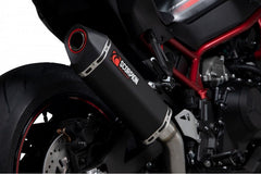 Scorpion Mufflers Serket Parallel Slip-on Black Ceramic Coated Sleeve (NON EU HOMOLOGATED) | RKA135BCER