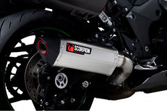 Scorpion Mufflers Serket Parallel Slip-on Titanium Sleeve. Fits with panniers (NON EU HOMOLOGATED) | RKA137TEO