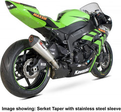 Scorpion Mufflers Serket Taper Slip-on Titanium Sleeve | RKA85TEO