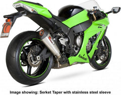 Scorpion Mufflers Serket Taper Slip-on Carbon Fibre Sleeve | RKA88CEO
