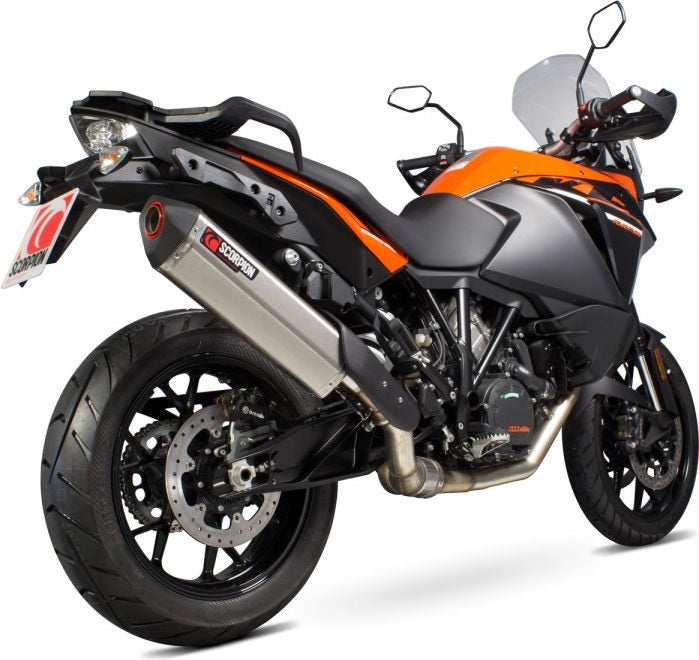 Scorpion Mufflers Serket Parallel Slip-on Brushed Stainless Steel Sleeve | RKT85SEO