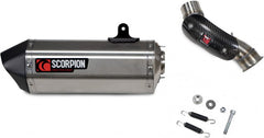 Scorpion Mufflers Serket Parallel Slip-on Brushed Stainless Steel Sleeve | RKT94SEO