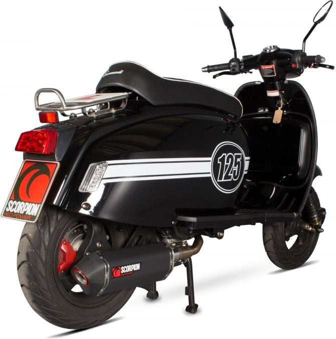 Scorpion Mufflers Serket Parallel Full System Black Ceramic Coated Sleeve | RSM50BCER