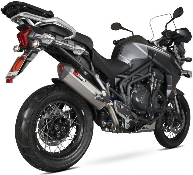 Scorpion Mufflers Serket Parallel Slip-on Brushed Stainless Steel Sleeve | RTR73SEO